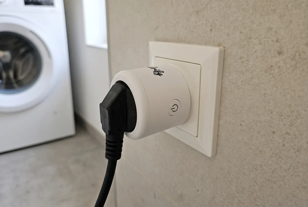 Adapter in der Kellersteckdose